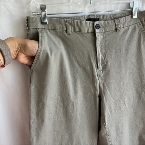 ATM Anthony Thomas Melillo Cropped Boyfriend Wide Leg Capri grey, size 6 - Picture 3 of 11